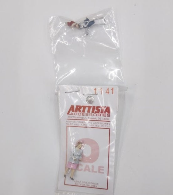 Arttista 1141 Pewter Woman Ready to Push Baby Stroller Included baby / Stroller