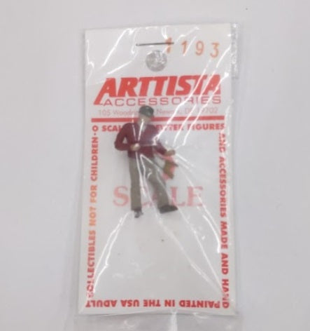 Arttista 1193 O Pewter Man with Hand Saw Figure