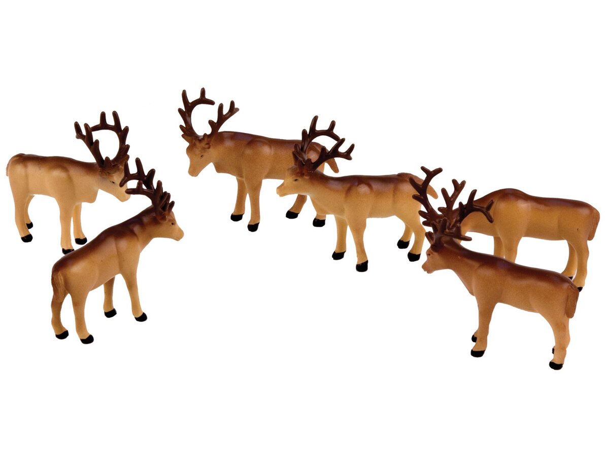 Lionel 6-24251 O The Polar Express Caribou Animal Figures (Pack of 6)