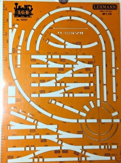 LGB 10010 G Scale Layout Track Template