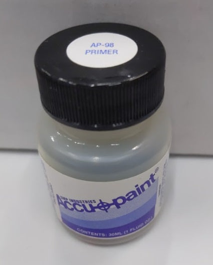 Accu-Paints AP-98 Metal-Plastic Primer 1 Oz Bottle