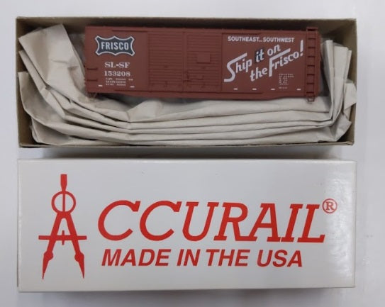 Accurail 3608 HO Frisco 40'''' DBL DR Steel Box Kit