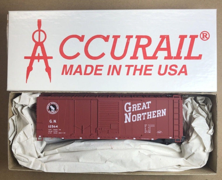 Accurail 3801 HO Great Northern 40' Combo Door Boxcar Kit