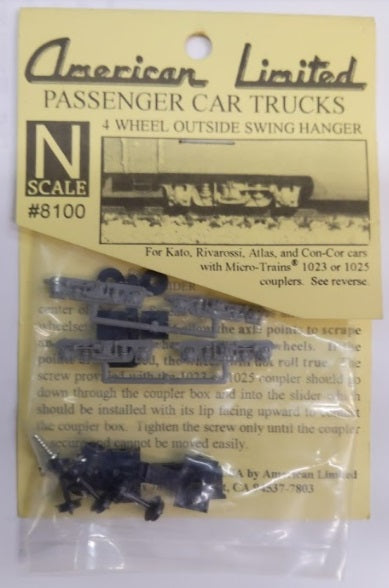 American Limited Models 8100 N 4Wheel Outside Swing Hanger Passenger Car Truck
