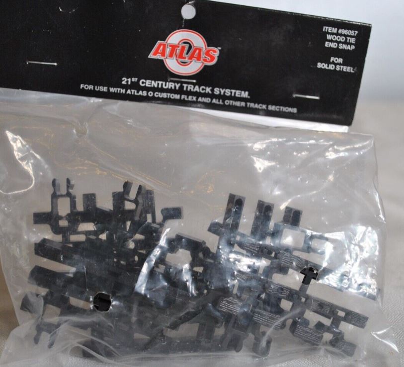 Atlas 96057 O Scale 3-Tie Snap Lock Clips (8)