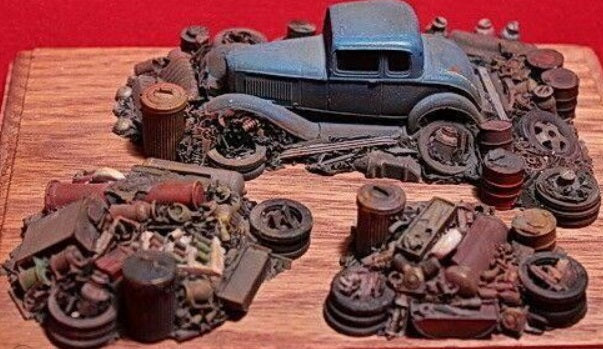 Berkshire Valley 708 O Auto Junk Piles for Scenery Unpainted