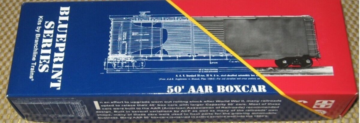 Branchline Trains 1103 HO Nickel Plate Road 50' AAR Boxcar Double Door Kit