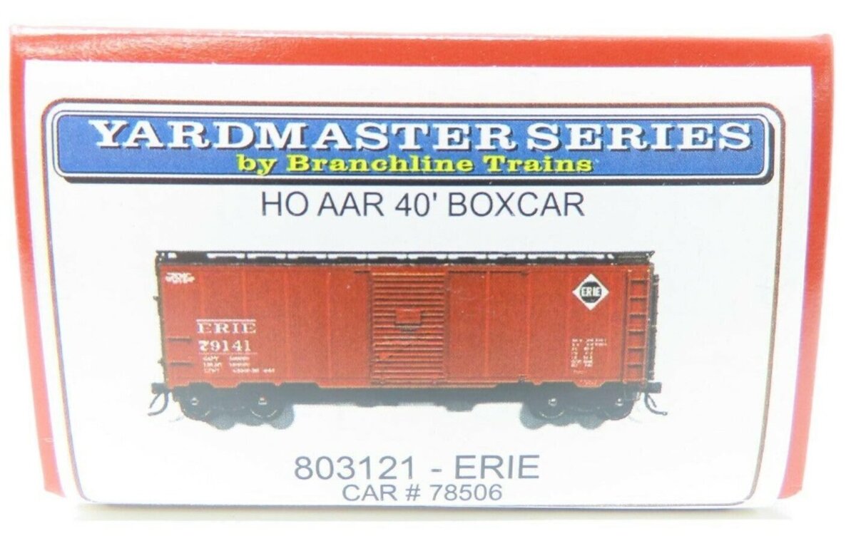 Branchline Trains 803121 HO Erie AAR 40' Boxcar # 78506 Kit