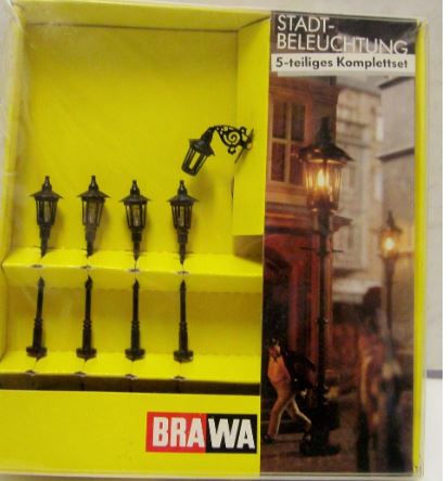 Brawa 5906 HO Old Street Lights (Set of 5)