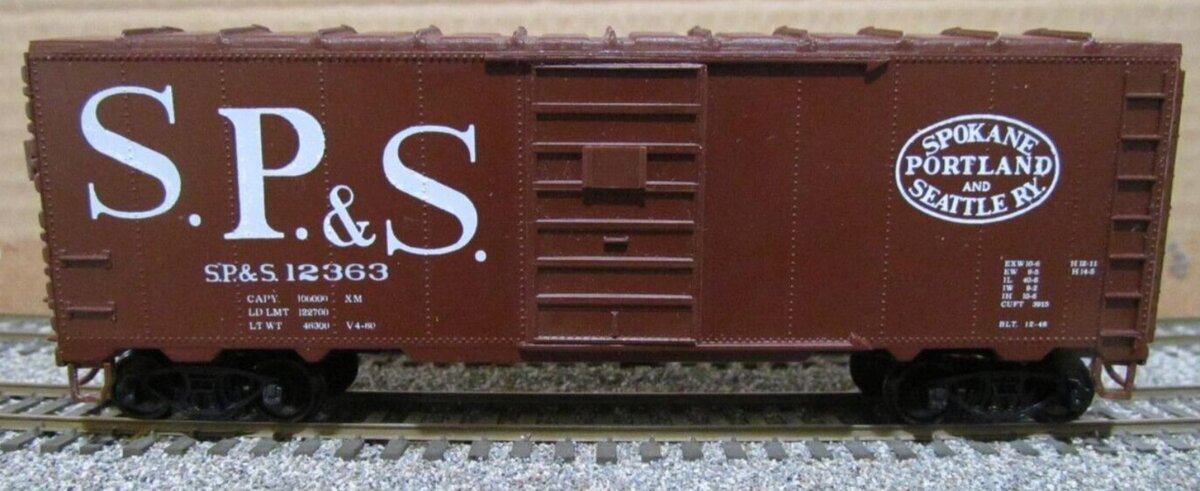 C&BT Shops 0104 HO S P & S Angled Initials 1944 AAR 40'''' Boxcar Kit
