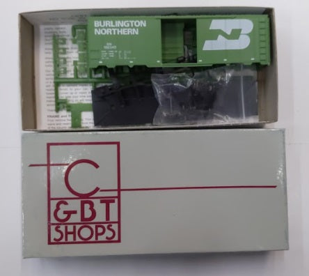 C&BT Shops 13304 HO Burlington Cascade GR/BN Herald 1944 40' Boxcar Kit