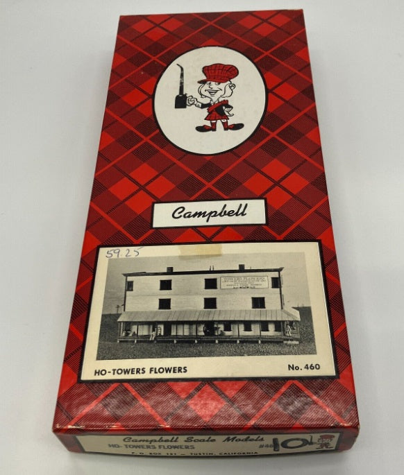 Campbell Scale Models 460 HO Scale Towers Flowers Crafstman Building Kit