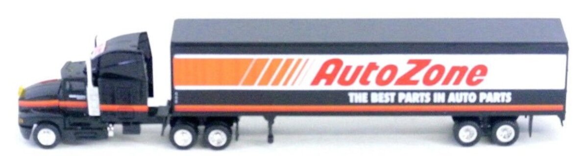 Con-Cor 0004-001075 HO Auto Zone T600A Kenworth W/48' Dry Van Trailer