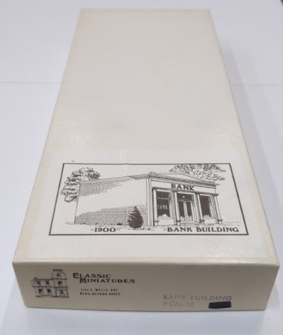Classic Miniatures CM-18 HO Scale Bank Building 1900 Craftsman Kit