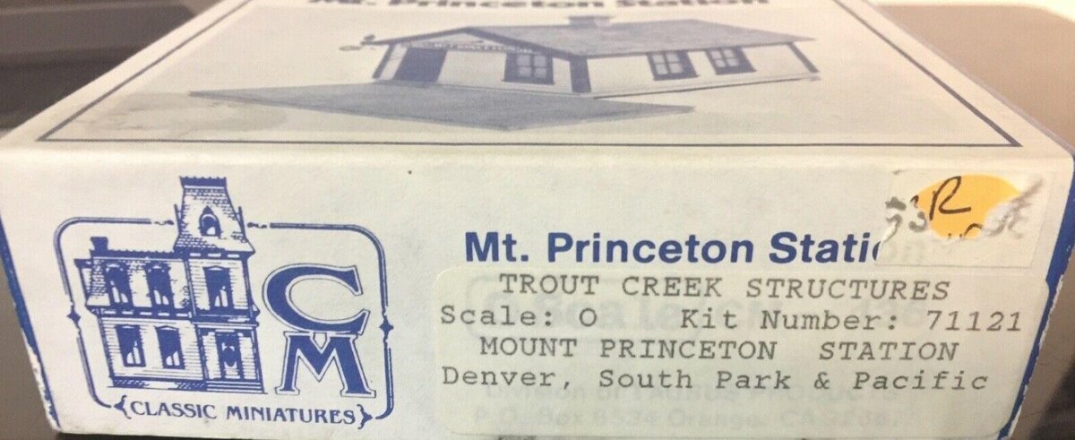 Classic Miniatures 71121 O Mt. Princeton Station Telegraph Office Kit