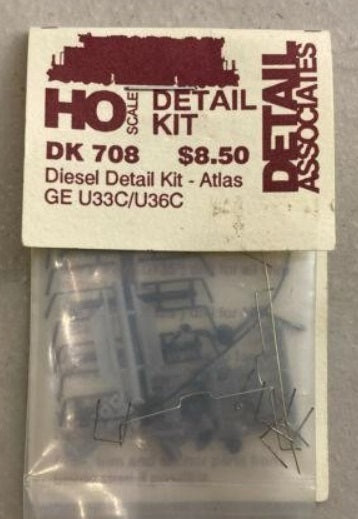 Detail Associates 708 HO Diesel Detail Atlas GE U33C/U36C Kit