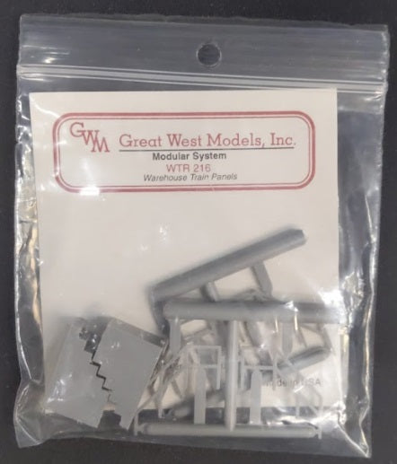 Great West Models WTR 216 HO Warehouse Train Panels Kit