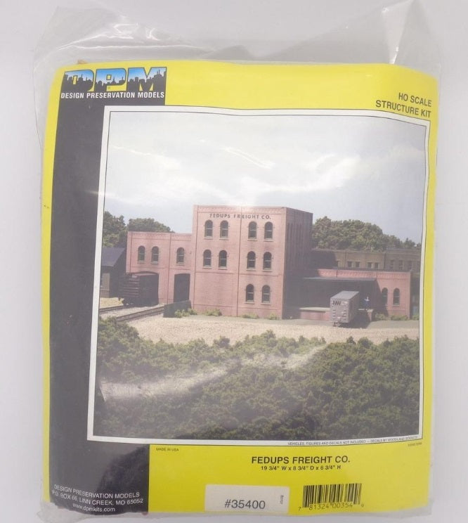 DPM 35400 HO Fedups Freight Co. 19 3/4" W x 8 3/4" D x 6 3/4" H Building Kit