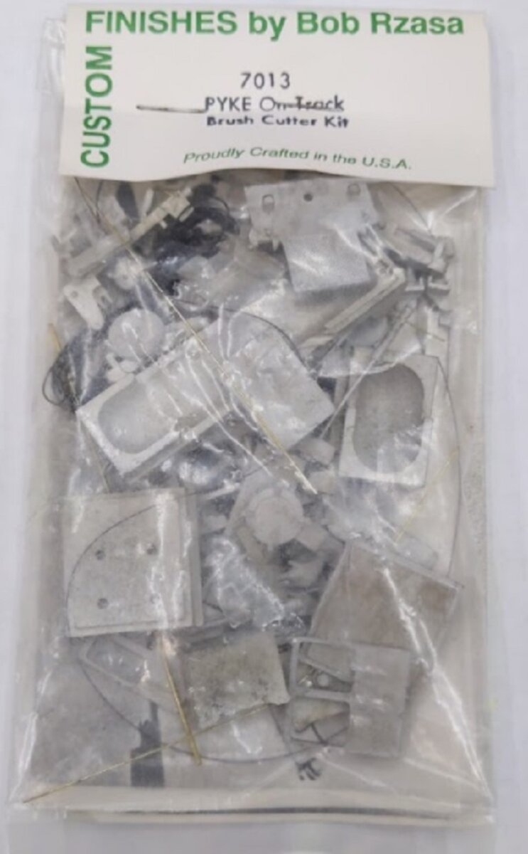 Custom Finishes 7013 HO Unpainted Pyke On-Track Brush Cutter Kit