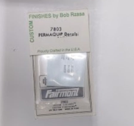 Custom Finishing 7803 HO Vehicle Decal Set For Permaquip Welder''s Vehicle