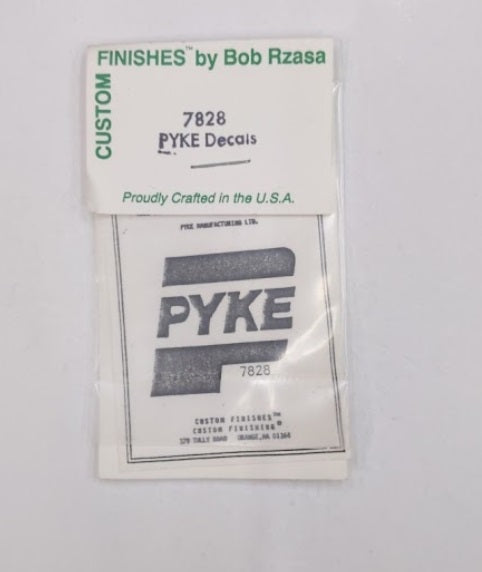 Custom Finishing 7828 HO Decal Set For Pyke Bridge Inserter