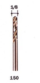 Dremel 150 High Speed 1/8" 3.2 mm Drill Bit