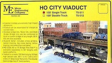 Micro Engineering 75-511 HO 150' Single Track City Viaduct Kit