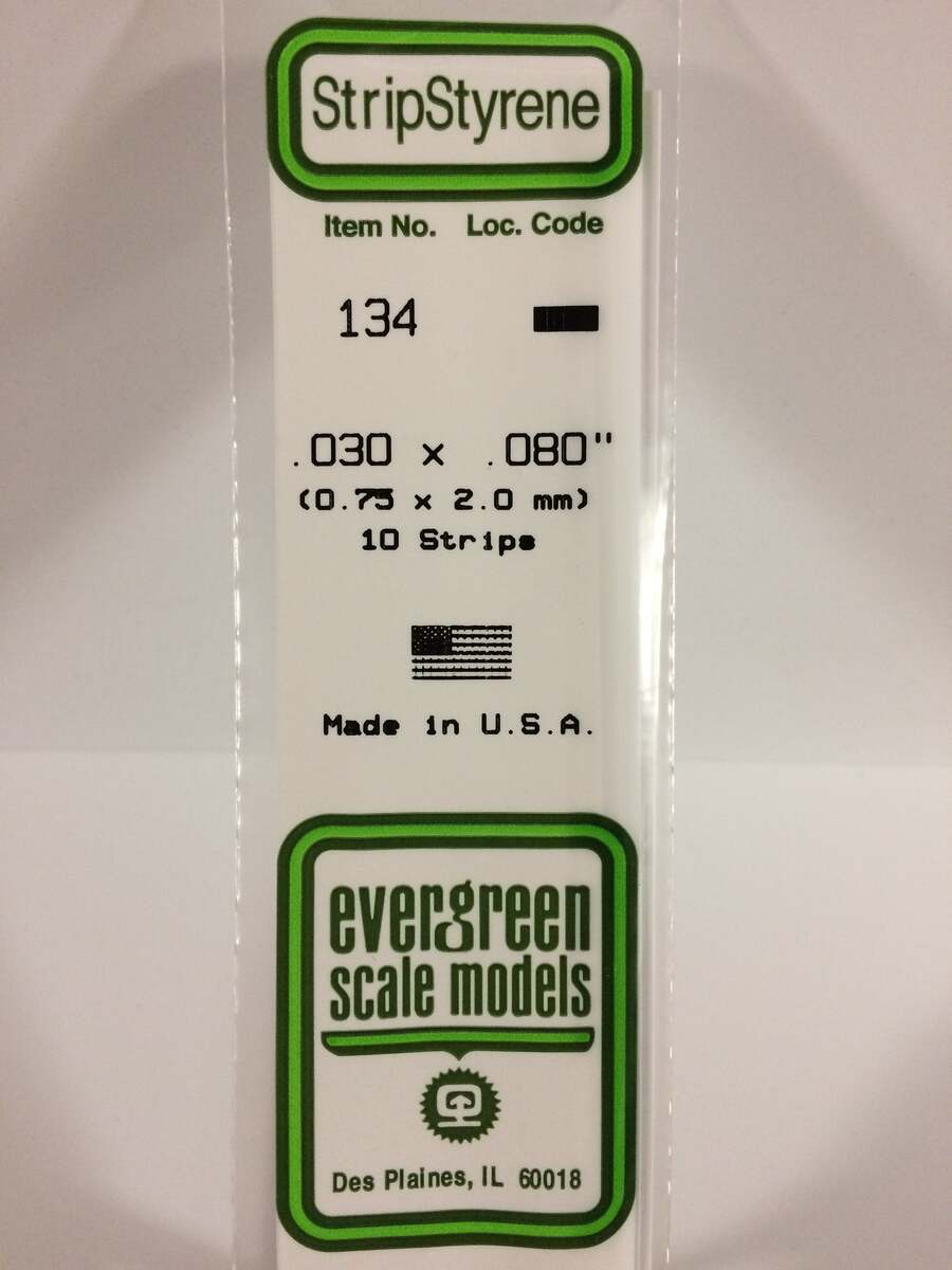 Evergreen Scale Models 134 .030