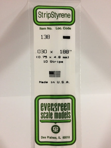 Evergreen Scale Models 138 .030