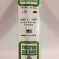 Evergreen Scale Models 176 .100" x .125" x 14" Polystyrene Strips (Pack of 7)