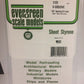 Evergreen Scale Models 2125 .020" Thick x .125" Spacing V-Groove Siding Sheet