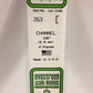 Evergreen Scale Models 263 Channel .100" x 14" Polystyrene (Pack of 4)
