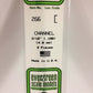 Evergreen Scale Models 266 .188" x 14" Polystyrene Channels (Pack of 3)