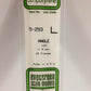 Evergreen Scale Models 293 Angle L .100" x 14" Polystyrene (Pack of 4)