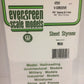 Evergreen Scale Models 4250 .040" x .250" x 6" x 12" Polystyrene V-Groove Siding
