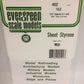 Evergreen Scale Models 4502 1/12" x 1/12" x 6" x 12" Polystyrene Square Tile