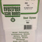 Evergreen Scale Models 4504 1/6" x 1/6" x 6" x 12" Polystyrene Square Tile