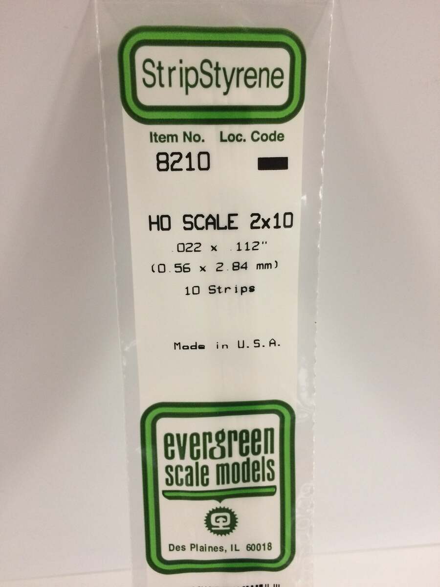 Evergreen Scale Models 8210 HO .022