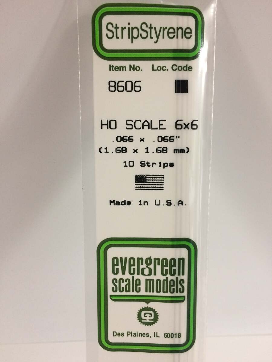 Evergreen Scale Models 8606 HO 066