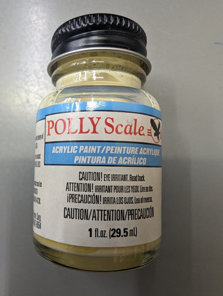 Floquil F414146 ATSF Catwhiskar Yellow Acrylic Paint Polly Scale 1 oz