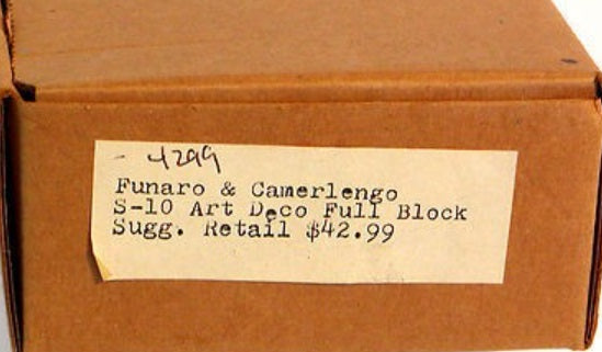 Funaro & Camerlengo S-10 HO Art Deco Full Block Kit
