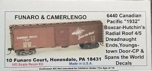 Funaro & Camerlengo 6440 Boxcar CP/Spans World Kit