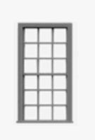 Tichy 8054 HO 44" x 90" 9/9 Double Hung Window (12)