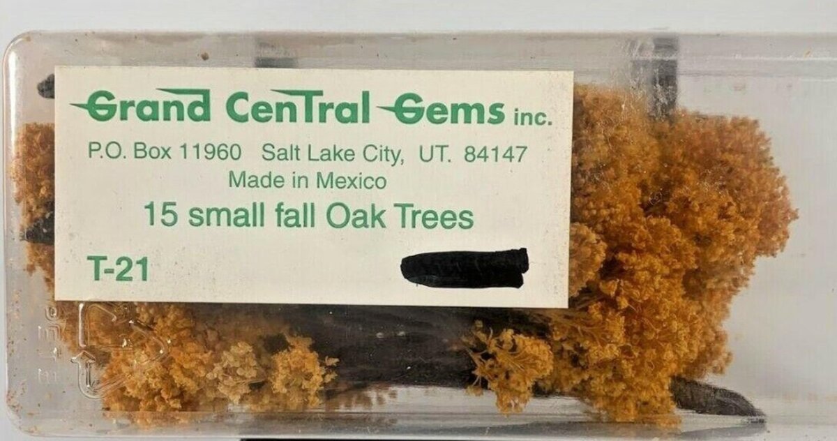 Grand Central Gems T21 Medium Fall Oak Tree (Box of 6)