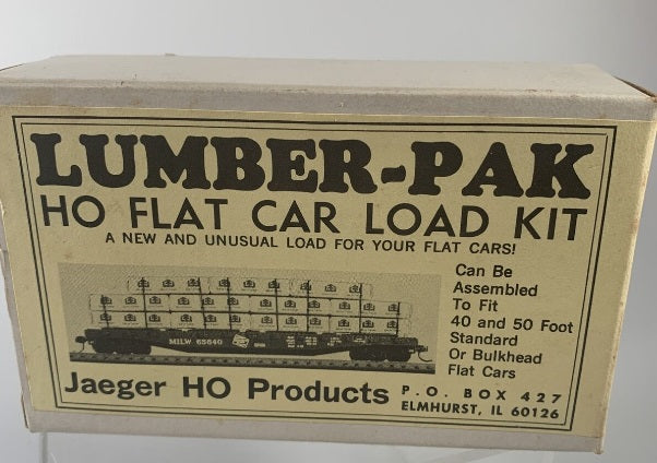 Jaeger HO Products 1200 HO West Fraser Lumber-Pak Flat Car Load Kit