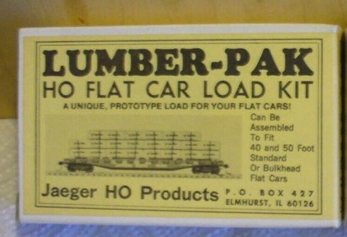 Jaeger HO Products 1700 HO Keystone Lumber-Pak Flat Car Load Kit