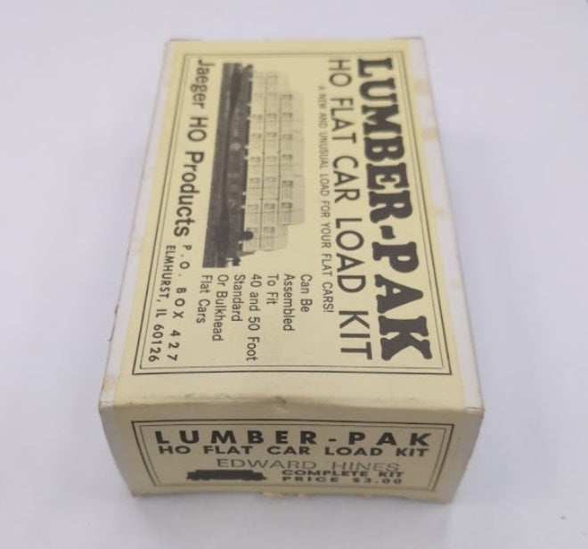 Jaeger Products 300 HO Edward Hines Flat Car Lumber Load Kit