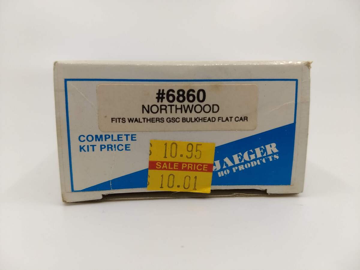 Jaeger Products 6860 HO Northwood 53' Bulkhead Lumber-Pak Load Kit.
