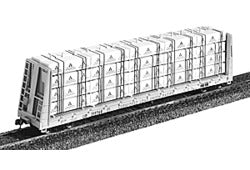 Jaeger Products 7500 HO Mckean Flat Car Weyerhauser Wrapped Lumber Load
