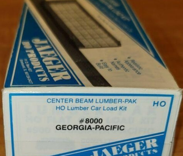 Jaeger Products 8000 HO Georgia Pacific Lumber Car Load Kit